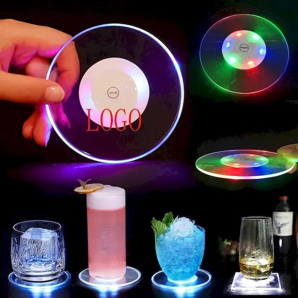 LED Luminous Acrylic Coaster - LED Luminous Acrylic Coaster - Image 0 of 4
