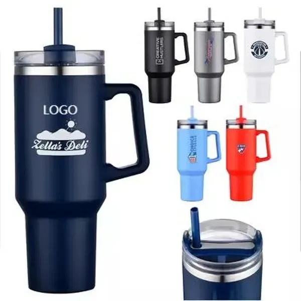 40 Oz. Full Color Quest Stainless Steel Tumbler - 40 Oz. Full Color Quest Stainless Steel Tumbler - Image 0 of 3