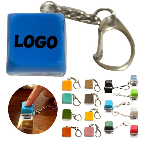 Keyboard Keychain Stress Relief Toy Portable Fun Fidget Gift - Keyboard Keychain Stress Relief Toy Portable Fun Fidget Gift - Image 0 of 6