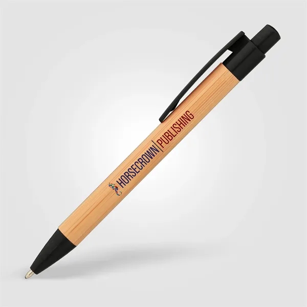 Bali Bamboo Pen with Wheat Plastic Trim - ColorJet - Bali Bamboo Pen with Wheat Plastic Trim - ColorJet - Image 1 of 3