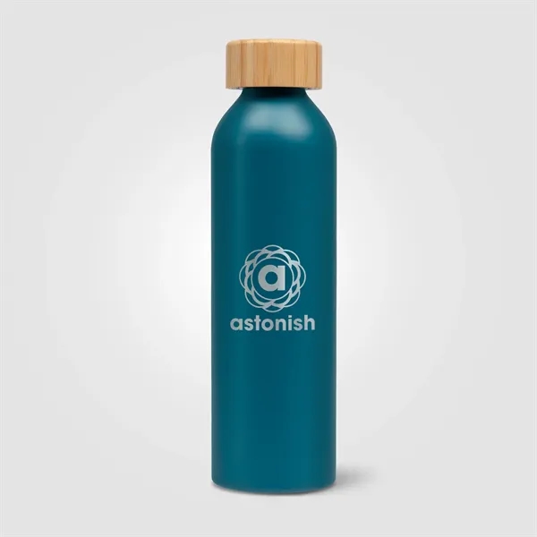 Eden - 20 oz. Aluminum Water Bottle with Bamboo Lid - Laser - Eden - 20 oz. Aluminum Water Bottle with Bamboo Lid - Laser - Image 3 of 4