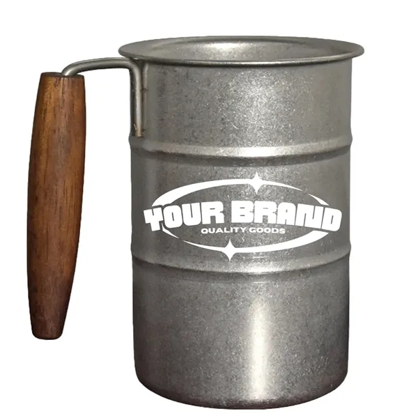 12oz Retro Industrial Coffee Beer Mug With Wooden Handle - 12oz Retro Industrial Coffee Beer Mug With Wooden Handle - Image 0 of 3