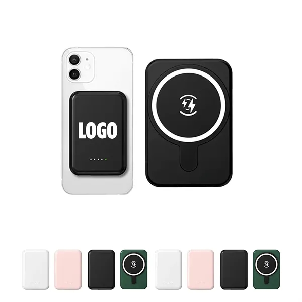 5000mAh Magnet Wireless Power Bank - 5000mAh Magnet Wireless Power Bank - Image 0 of 1
