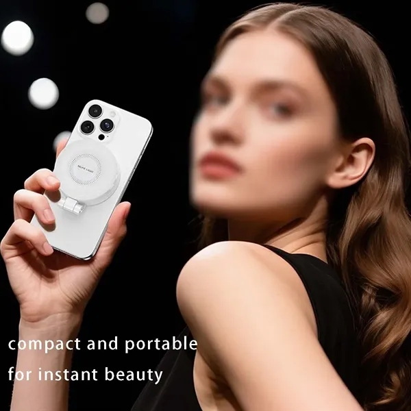 Adjustable compact mirror magnetic phone selfie light - Adjustable compact mirror magnetic phone selfie light - Image 2 of 4
