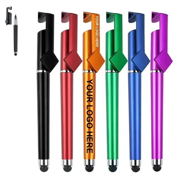 Advertising Gel Pen With Phone Stand - Advertising Gel Pen With Phone Stand - Image 0 of 6
