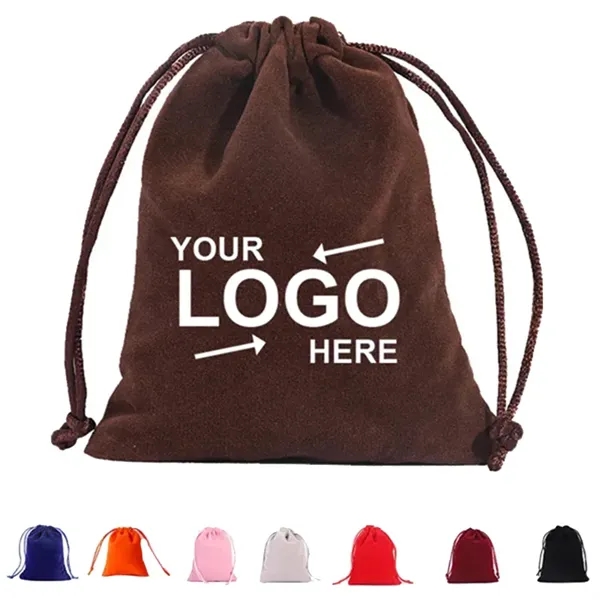 Flannelette Drawstring Storage Bags - Flannelette Drawstring Storage Bags - Image 0 of 7