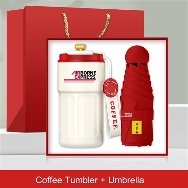 Christmas Gift Set Tumbler With Umbrella For Holidays - Christmas Gift Set Tumbler With Umbrella For Holidays - Image 0 of 18