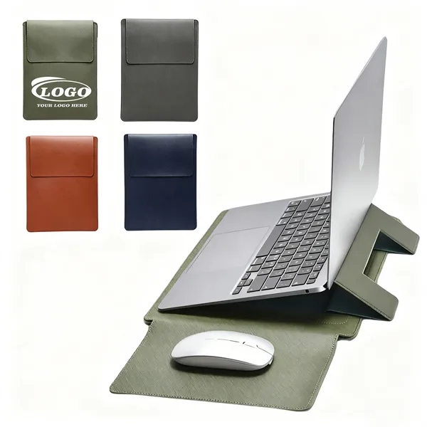 Protective Leather Laptop Sleeve - Protective Leather Laptop Sleeve - Image 0 of 4