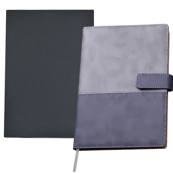 TiTUS® A5 Velveteen Notebook - PU Buckle,Bookmark & Gift Box - TiTUS® A5 Velveteen Notebook - PU Buckle,Bookmark & Gift Box - Image 2 of 4