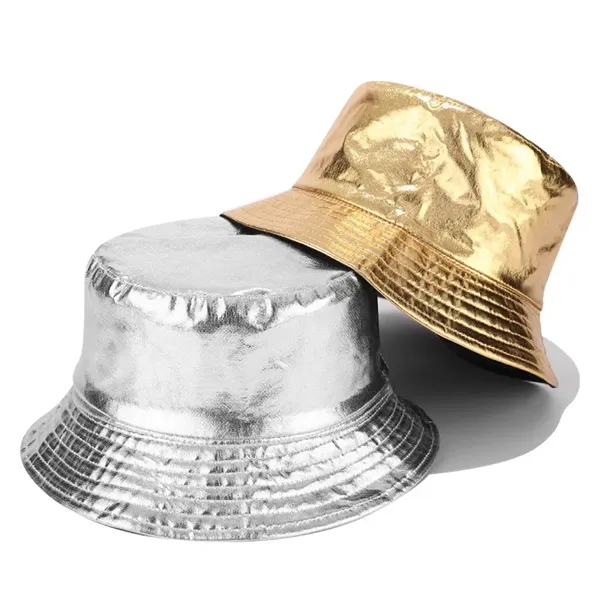 New street style personalized gold and silver fisherman hat - New street style personalized gold and silver fisherman hat - Image 0 of 5