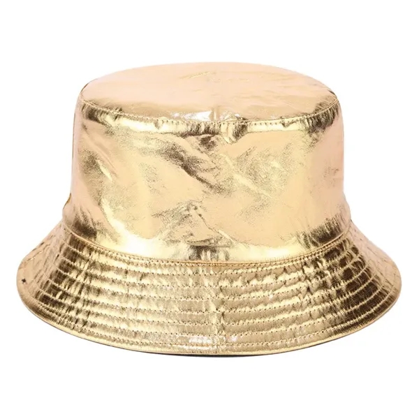 New street style personalized gold and silver fisherman hat - New street style personalized gold and silver fisherman hat - Image 3 of 5
