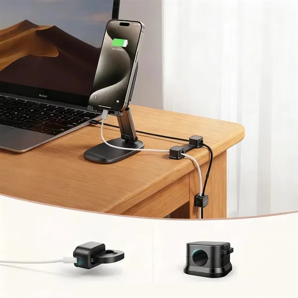 Compact Cable Organizer Clip for Desk Neat Wire Management - Compact Cable Organizer Clip for Desk Neat Wire Management - Image 3 of 8