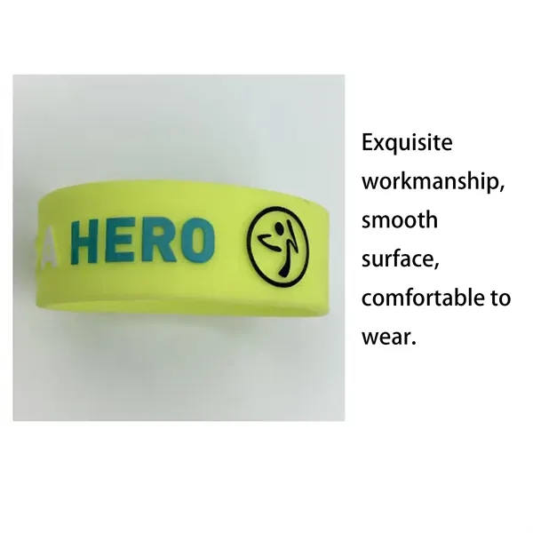 Glow In Dark Sports Wristband Durable Night Event Wear - Glow In Dark Sports Wristband Durable Night Event Wear - Image 2 of 6
