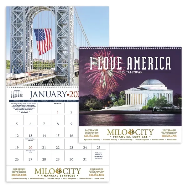 Triumph® Calendars I Love America Calendar