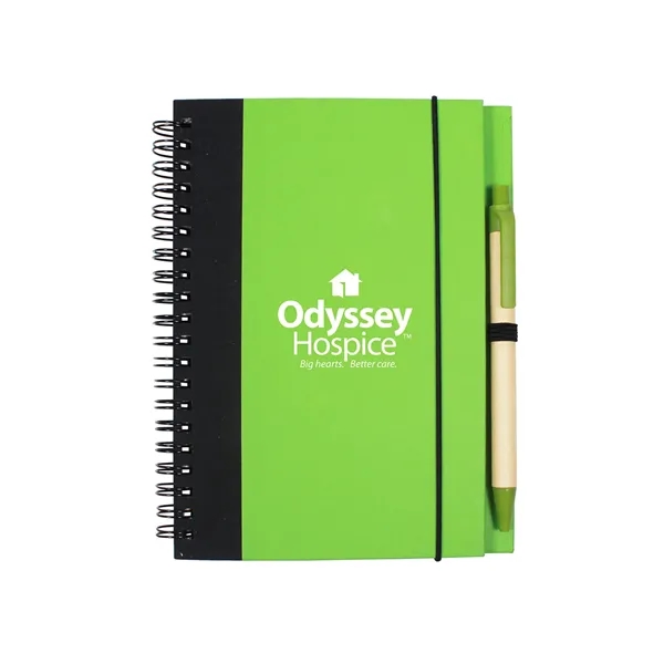 Contrast Paperboard Spiral Notebook & Pen 5.5"... - Contrast Paperboard Spiral Notebook & Pen 5.5"... - Image 7 of 10
