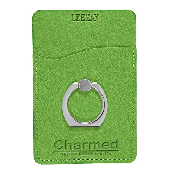 Leeman Tuscany Card Holder with Metal Ring Phone Stand - Leeman Tuscany Card Holder with Metal Ring Phone Stand - Image 15 of 31