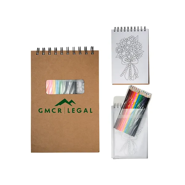 Notebook With Colored Pencils - Notebook With Colored Pencils - Image 0 of 1