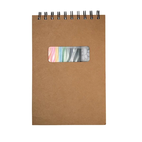 Notebook With Colored Pencils - Notebook With Colored Pencils - Image 1 of 1