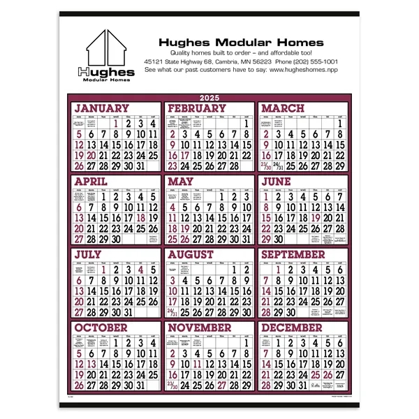 Triumph® Calendars Big Numbers Span-A-Year Calendar