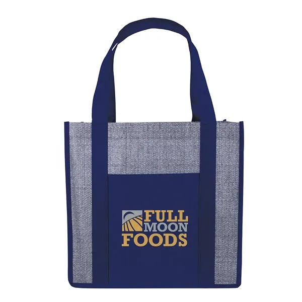 Good Value™ Laminated Heathered Non-Woven Grocery Tote - Good Value™ Laminated Heathered Non-Woven Grocery Tote - Image 0 of 3