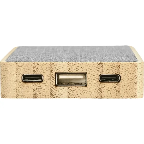 Dual Port Bamboo/rPET Powerbank 5,000mAh - Dual Port Bamboo/rPET Powerbank 5,000mAh - Image 17 of 22