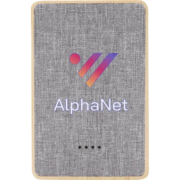 Dual Port Bamboo/rPET Powerbank 5,000mAh - Dual Port Bamboo/rPET Powerbank 5,000mAh - Image 20 of 22