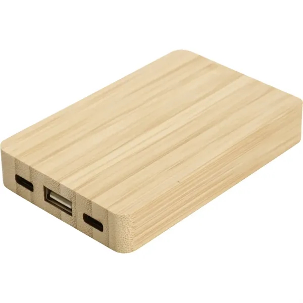 Dual Port Bamboo/rPET Powerbank 5,000mAh - Dual Port Bamboo/rPET Powerbank 5,000mAh - Image 21 of 22
