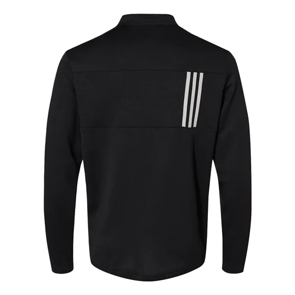 Adidas Men's 3-Stripes Double-Knit Quarter-Zip Pullover - Adidas Men's 3-Stripes Double-Knit Quarter-Zip Pullover - Image 2 of 10