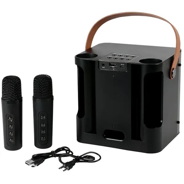 15W Karaoke Wireless Speaker with 2 Mics