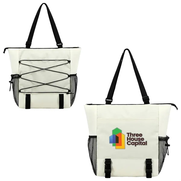 Halsted 600D Ripstop and Washed Nylon Zippered Tote Bag