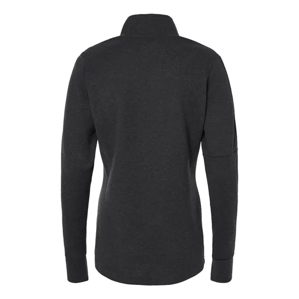 Adidas Women's 3-Stripes Quarter-Zip Sweater Pullover - Adidas Women's 3-Stripes Quarter-Zip Sweater Pullover - Image 4 of 12