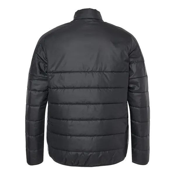 Adidas Men's 3-Stripes Puffer Full-Zip Jacket - Adidas Men's 3-Stripes Puffer Full-Zip Jacket - Image 2 of 2