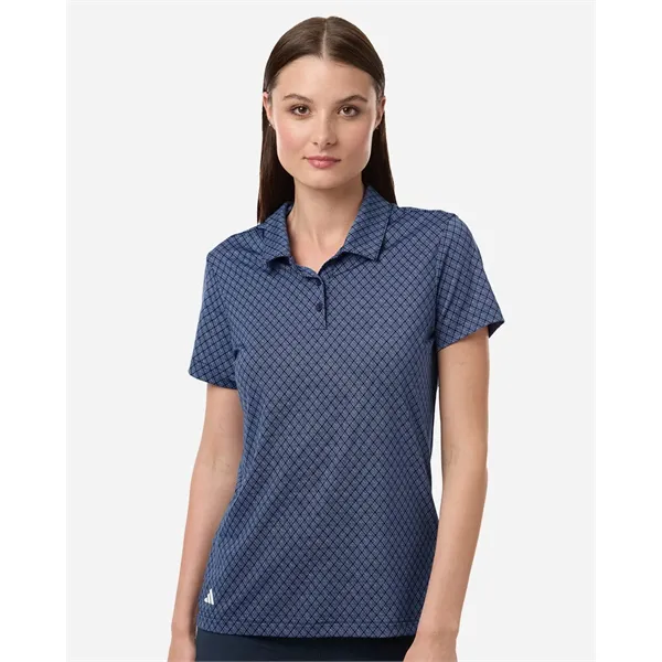Adidas Women's 4-Way Stretch Printed Polo - Adidas Women's 4-Way Stretch Printed Polo - Image 0 of 4