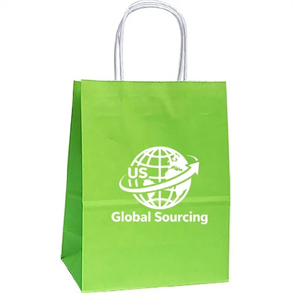 Kraft Paper Bags with Handles - Kraft Paper Bags with Handles - Image 0 of 4