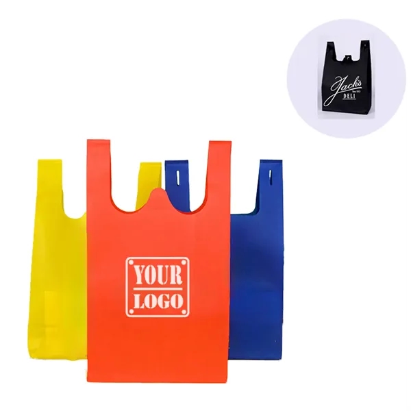 Eco-Friendly Reusable Non-Woven T-shirt Bag - Eco-Friendly Reusable Non-Woven T-shirt Bag - Image 0 of 0