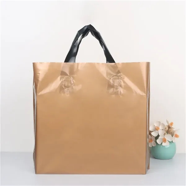 Customizable Colored Plastic Shopping Bag - Customizable Colored Plastic Shopping Bag - Image 3 of 8