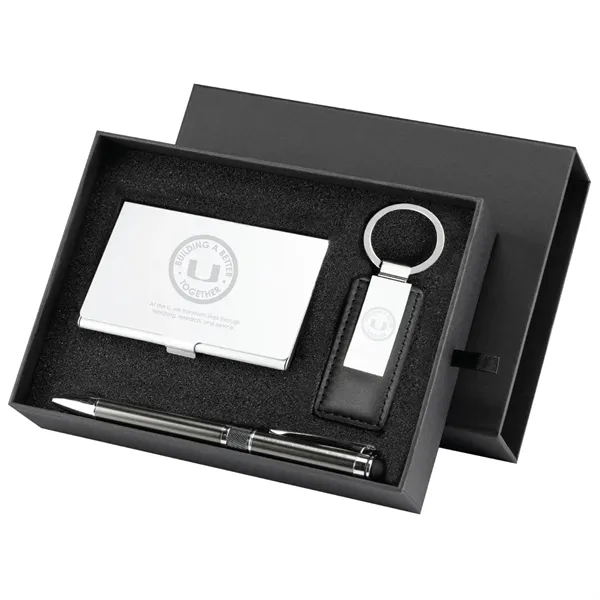 Embassy Card Holder Pen and Keyring Gift Set - Embassy Card Holder Pen and Keyring Gift Set - Image 0 of 1