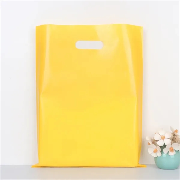 Colored Plastic Shopping Bag with Die Cut Handle - Colored Plastic Shopping Bag with Die Cut Handle - Image 6 of 16