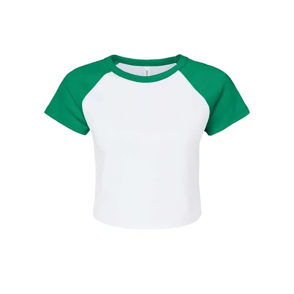 BELLA + CANVAS Women's Micro Rib Raglan Baby Tee - BELLA + CANVAS Women's Micro Rib Raglan Baby Tee - Image 7 of 16