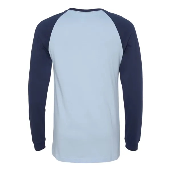 BELLA + CANVAS Men's Long Sleeve Jersey Baseball Tee - BELLA + CANVAS Men's Long Sleeve Jersey Baseball Tee - Image 3 of 24