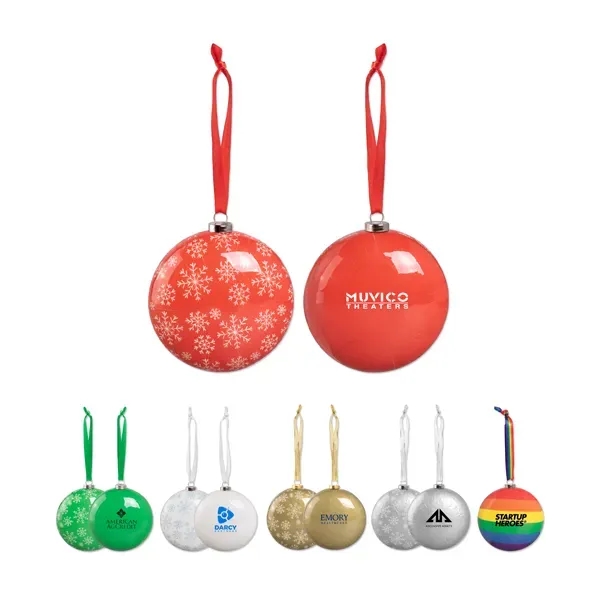 80mm Shatterproof Flat Ornament