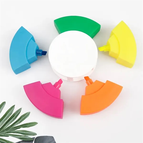 5-Color Round Highlighter - 5-Color Round Highlighter - Image 1 of 3