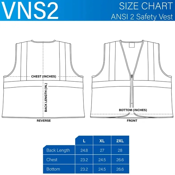 ANSI 2 Yellow Safety Vest - ANSI 2 Yellow Safety Vest - Image 5 of 11