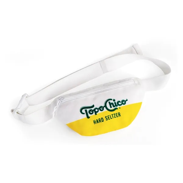 Full Color Canvas Fanny Pack with Printed Lining