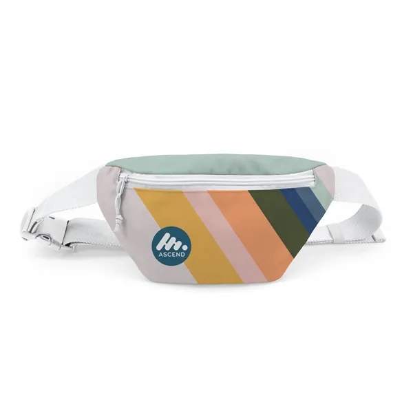Custom Full Color Canvas Fanny Pack with Printed Lining