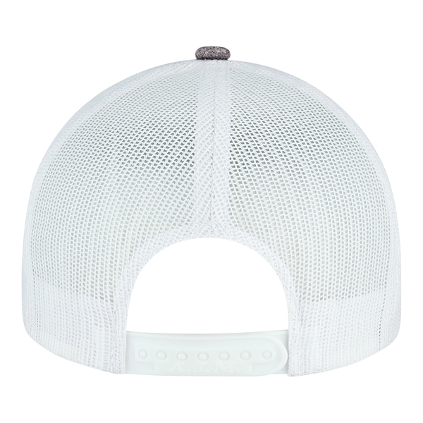 Heather - 6 Panel Constructed Pro-Round (Mesh Back) - Heather - 6 Panel Constructed Pro-Round (Mesh Back) - Image 15 of 18