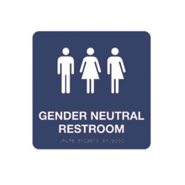 ADA Gender Neutral Signage, Square - ADA Gender Neutral Signage, Square - Image 0 of 1