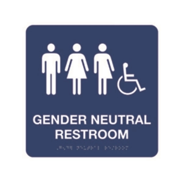 ADA Gender Neutral Signage, Square - ADA Gender Neutral Signage, Square - Image 1 of 1