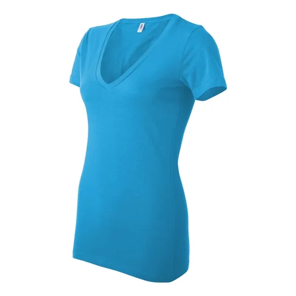 BELLA + CANVAS Women's Jersey Deep V-Neck Tee - BELLA + CANVAS Women's Jersey Deep V-Neck Tee - Image 22 of 39
