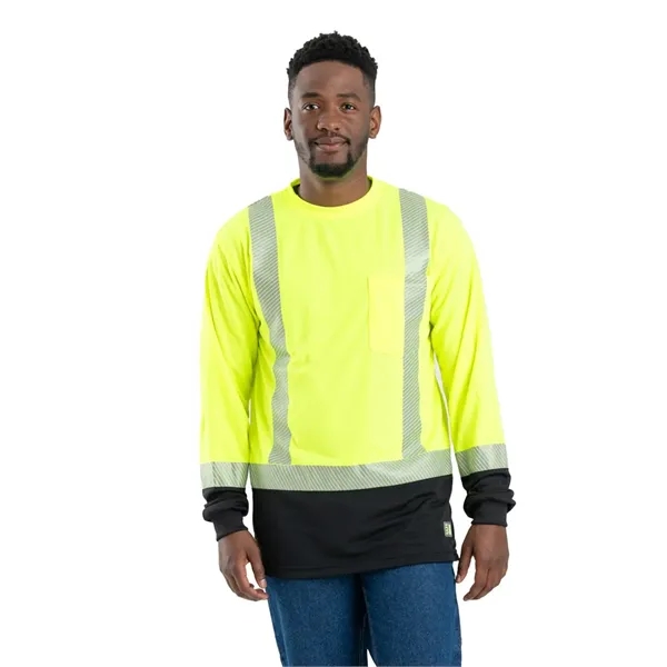 Berne Apparel Men's Hi-Vis Class 3 Color Blocked T-Shirt - Berne Apparel Men's Hi-Vis Class 3 Color Blocked T-Shirt - Image 0 of 0